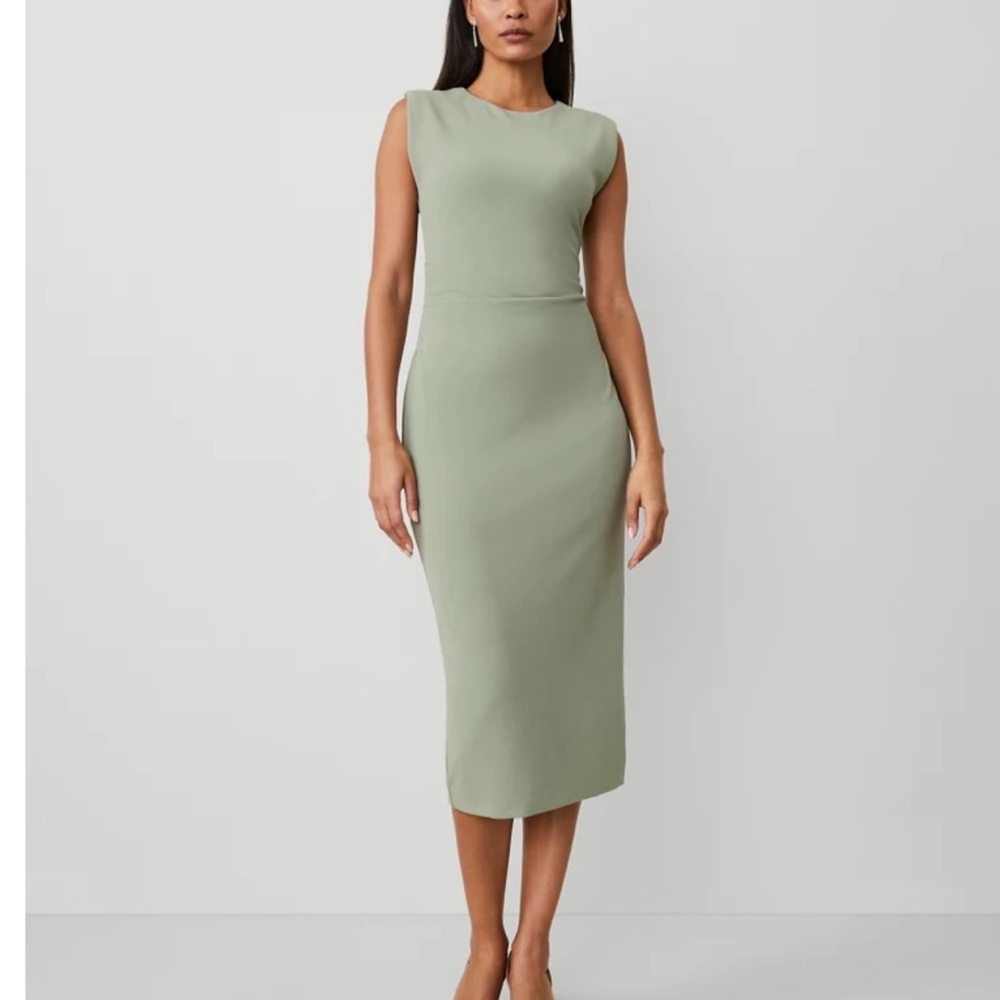 Ann Taylor Sage Green Midi Dress